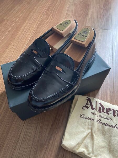 Alden Cordovan 987 US8 ローファー 黒 オールデン