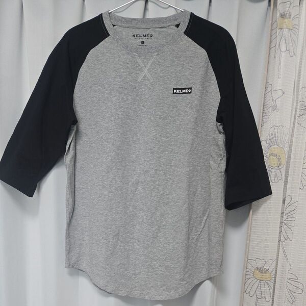 KELME 七分袖Tシャツ グレー×ブラック メンズ