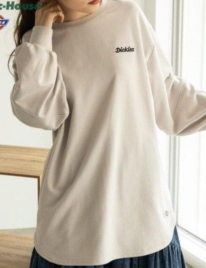 Dickies 長袖カットソー ロンT ロゴ刺繍