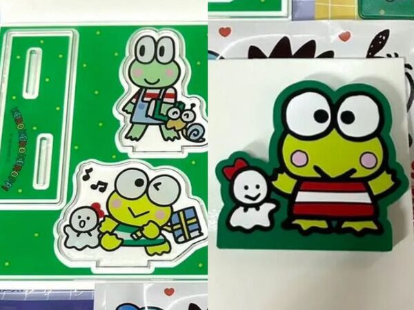 けろけろけろっぴ アクリルスタンド、ラバーマスコット2個セット