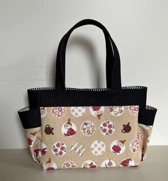 トートバッグ サイドポケット ミー柄 ハンドメイド