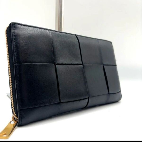 【5月より値上げ】BOTTEGA VENETA 長財布 ボッテガヴェネタ ラウンドファスナー レザー RFID管理