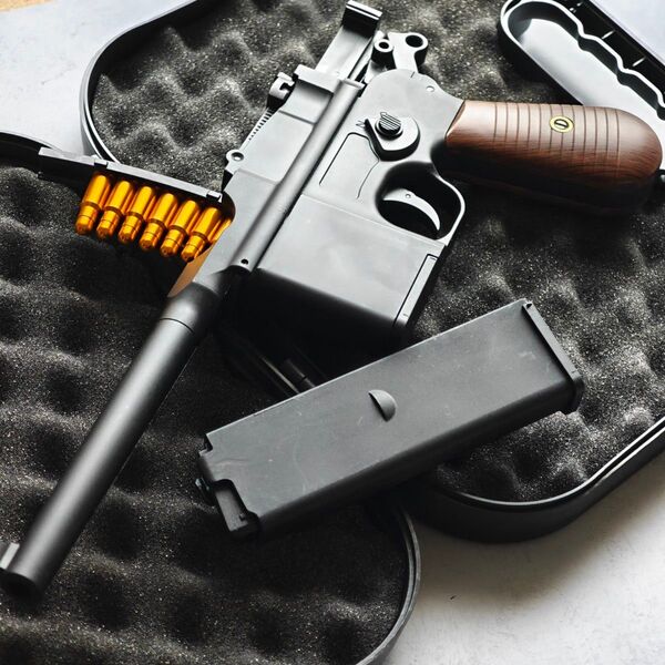 モーゼル C96 (M712)フィンガーアクションブローバック 排莢式 モデルガン