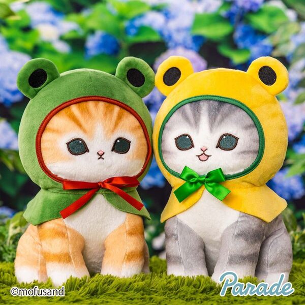 mofusand カエルにゃん マスコットぬいぐるみ 2個セット