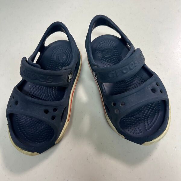 クロックス crocs ネイビー 14cm サンダル