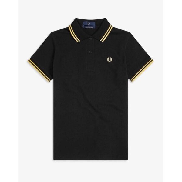 フレッドペリー fred perry shirt-G12 ブラック×ゴールド