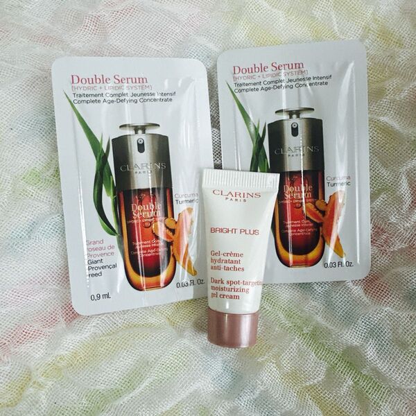 CLARINS ダブルセーラムADC&ブライトプラス サンプル 3個セット