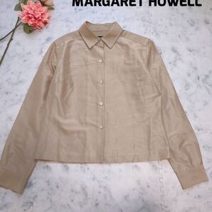 MARGARET HOWELL シルク混 旧タグ シャツ