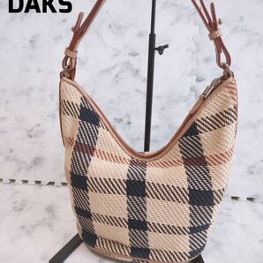 DAKS ダックス チェック ワンショルダーバッグ