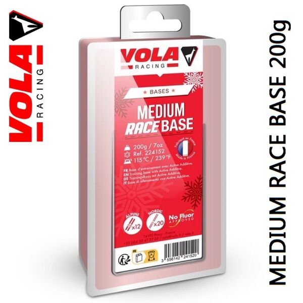 VOLA MEDIUM RACE BASE 200g 高性能ベースワックス swix toko holmenkol lm hm