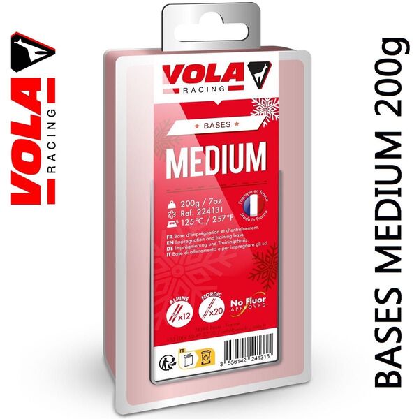VOLA MEDIUM BASE 200g 高性能ベースワックス swix toko holmenkol lm hm mx