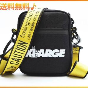 大人気! X-LARGE FR2 ミニショルダーバッグ ミニバッグ 肩掛け ブラック