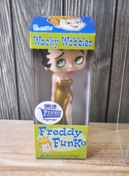 限定版ゴールドベティちゃんボビングヘッドFUNKO Wacky Wobbler Betty Boop フィギュア