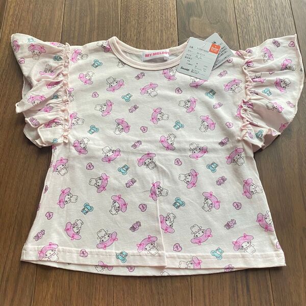 【新品】マイメロ フリル袖 半袖Tシャツ