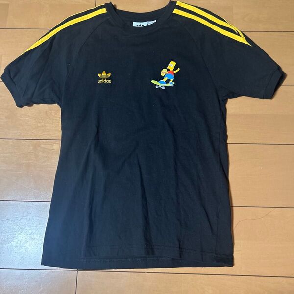 adidas シンプソンズ コラボ Tシャツ ブラック アディダス