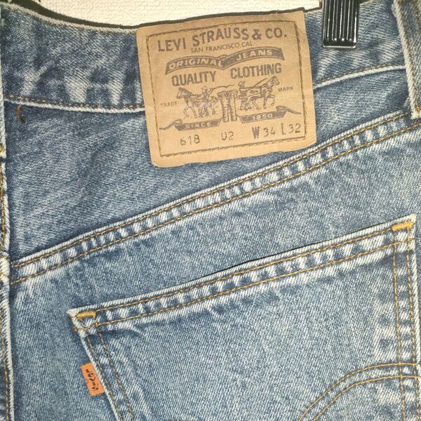 Levi's 618 デニムパンツ W34 L32 オレンジタブ 美品