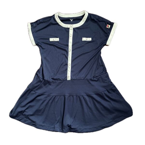 FILA テニスワンピース ネイビー L