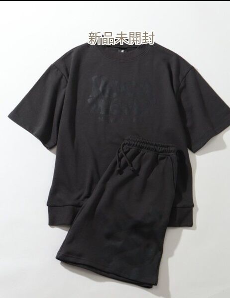新品未開封ROCAWEAR/ロカウェアロゴスウェットセットアップ セミクロ XL