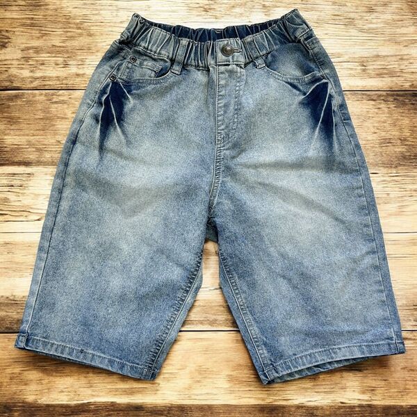 デニムハーフパンツ キッズ 140cm