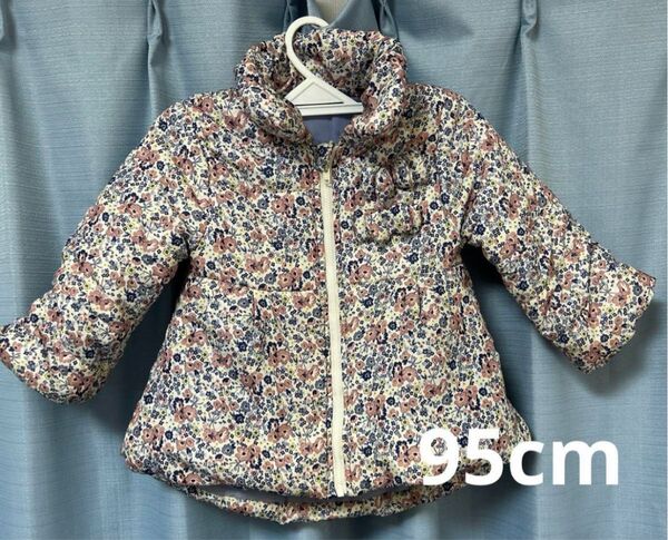 ダウン 女の子 95cm 西松屋 花柄 中綿