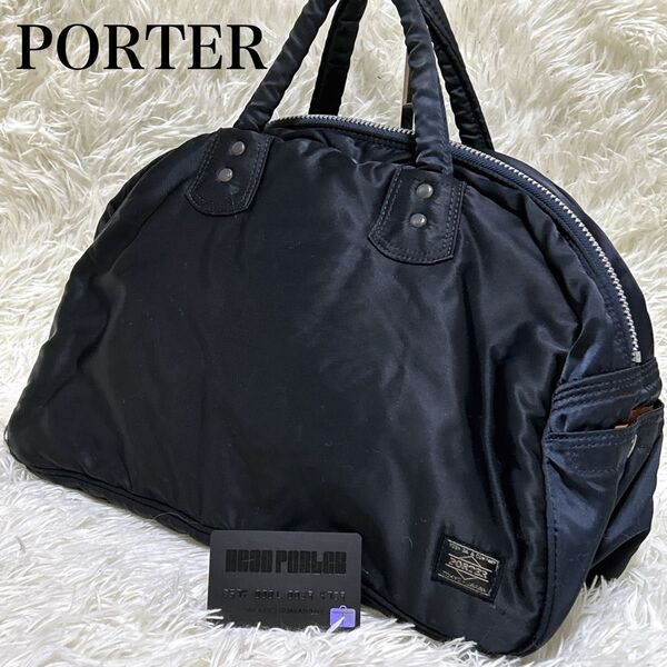 【激レア・美品】PORTER ヘッドポーター ネイビー タンカー ボストンバッグ ナイロン ミニボストン