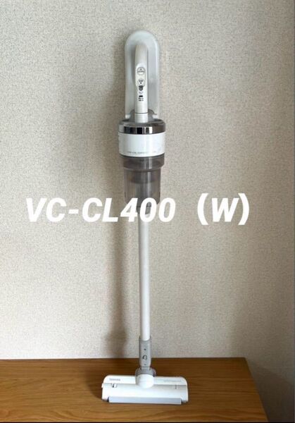 【限定セール】東芝 トルネオ ヴイ コードレス スティッククリーナー VC-CL400(W)本体【消毒/清掃/動作確認済】