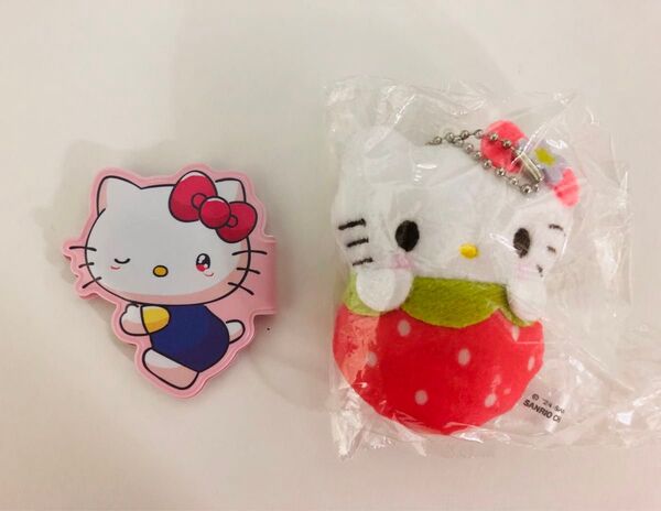 ハローキティ マスコットキーホルダー&マグネット付きチャーム ハローキティ