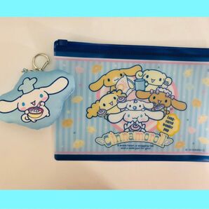 シナモロール クッションキーホルダー&B6ファスナーケース サンリオ シナモロール