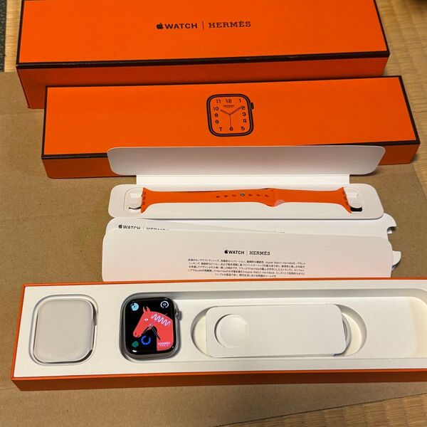 Apple Watch Series 9 Hermes 45mm GPS+Cellular 純正スポーツバンド付属 概ね良品