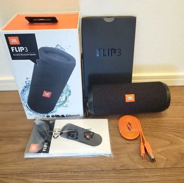 JBL FLIP3 ワイヤレススピーカー スピーカー ス Bluetooth ブラック ポータブル