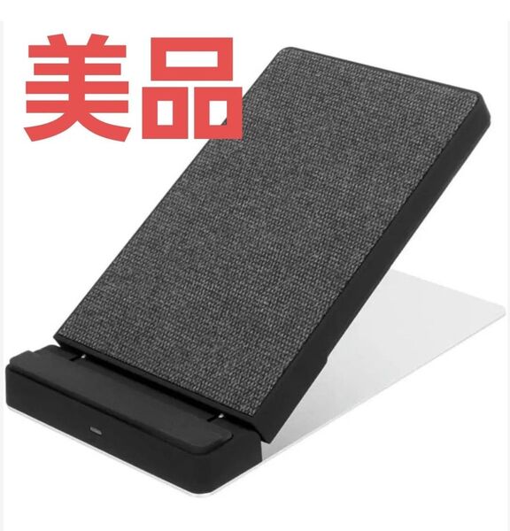 美品 ファブリック ワイヤレス充電器 Qi オウルテック 急速充電 スマホ Qi充電 充電スタンド 折りたたみ式ワイヤレス充電器