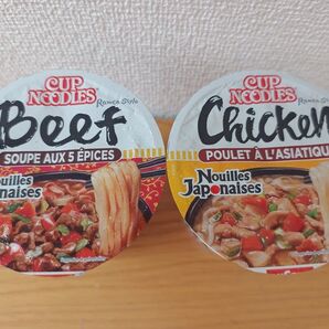 【海外】日清カップヌードル CUP NOODLE Beef x1 Chicken x1