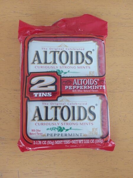 海外お菓子 ALTOIDS アルトイズ ペパーミント未開封缶2缶セット