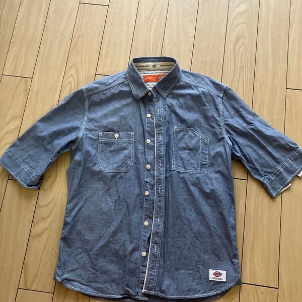Dickies デニム七分袖 シャツ