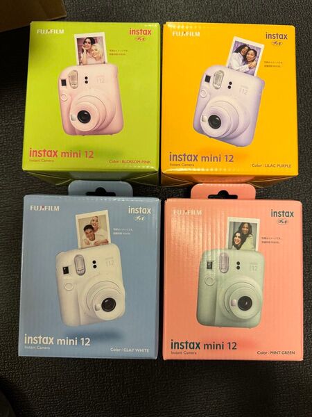 【新品未開封】チェキカメラ instax mini 12 (4台セット)