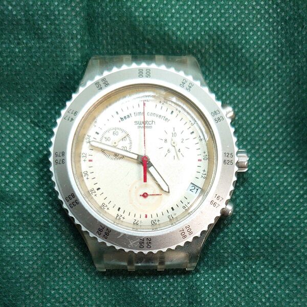Swatch beat time converter 本体のみ クロノグラフ不良 ジャンク