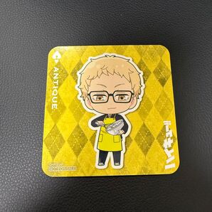 ハイキュー アンティーク コラボ ノベルティ コースター 月島 ツッキー