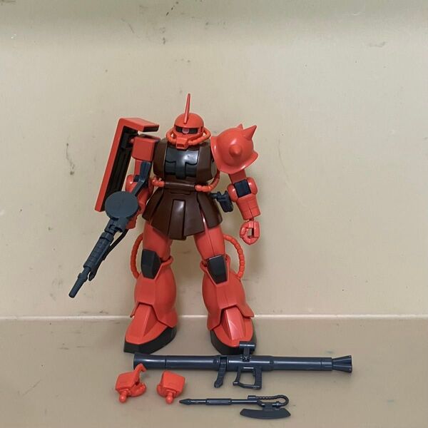 機動戦士ガンダム HG HGUC シャア専用ザク 組立済