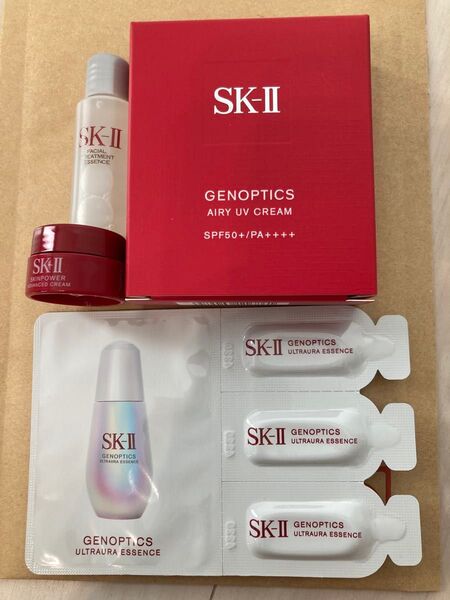 SK-II ジェノプティクスエアリーUVクリーム サンプルセット フェイシャルトリートメント クリーム エッセンス
