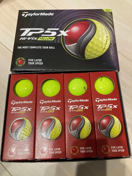 テーラーメイド TP5x pix イエロー 2024年モデル 2ダース 24球