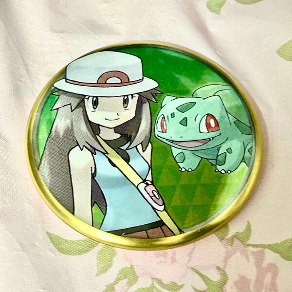 ポケモン ポケットモンスター 缶バッジ リーフ&フシギダネ 缶バッジコレクション カントー編 リーフ 主人公