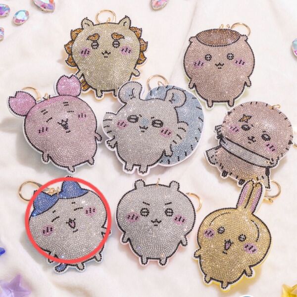 ちいかわ ラインストーンキーホルダー2 ハチワレ