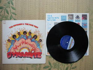 LP The Supremes & The Four Tops「DYNAMITE」輸入盤 M745L カットアウト A面にプレス時のかすり傷 ジャケットにシミと天地背に小さなしわ