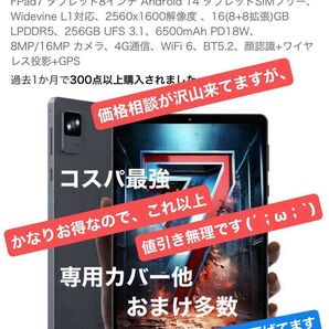 【ほぼ新品】HEADWOLF FPAD7 【Dimencity7050,DDR5】高性能8.4インチタブレット + 便利おまけ多数