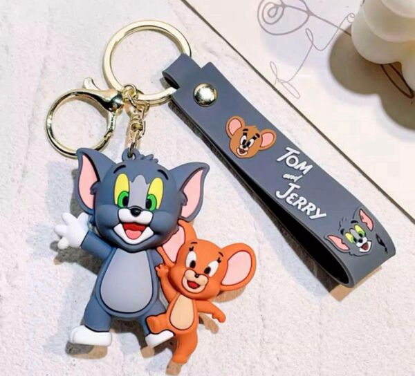 トムとジェリー マスコットキーホルダー ストラップ ジャラジャラ