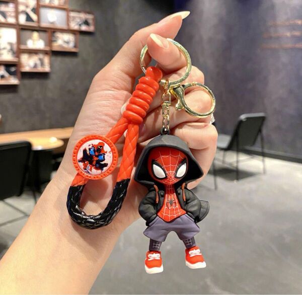 スパイダーマン マスコットキーホルダー ストラップ ジャラジャラ