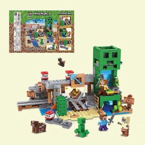 レゴ互換 マインクラフト マイクラ クリーパータワー ミニフィグ