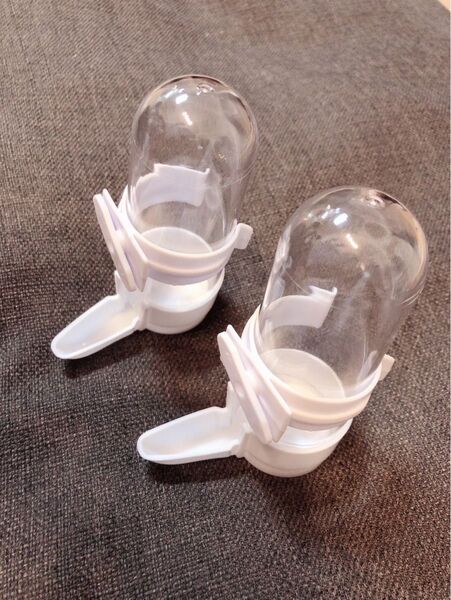 小動物 小鳥 ウォーターボトル 水入れ 餌入れ 2個セット