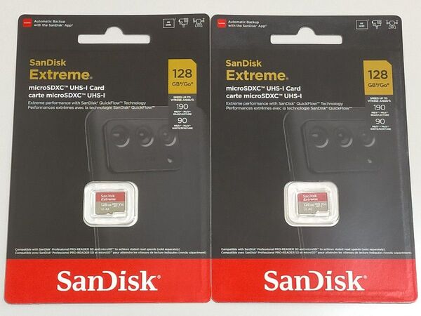 SanDisk Extreme microSDカード 128GB SDSQXAA-128G-GN6MN