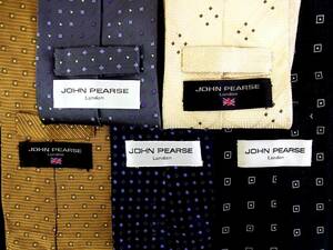 ◎超SALE◎№1246【全て・ジョンピアース「JOHN PEARSE」ネクタイ５本セットで！超お買得！】ネクタイ③